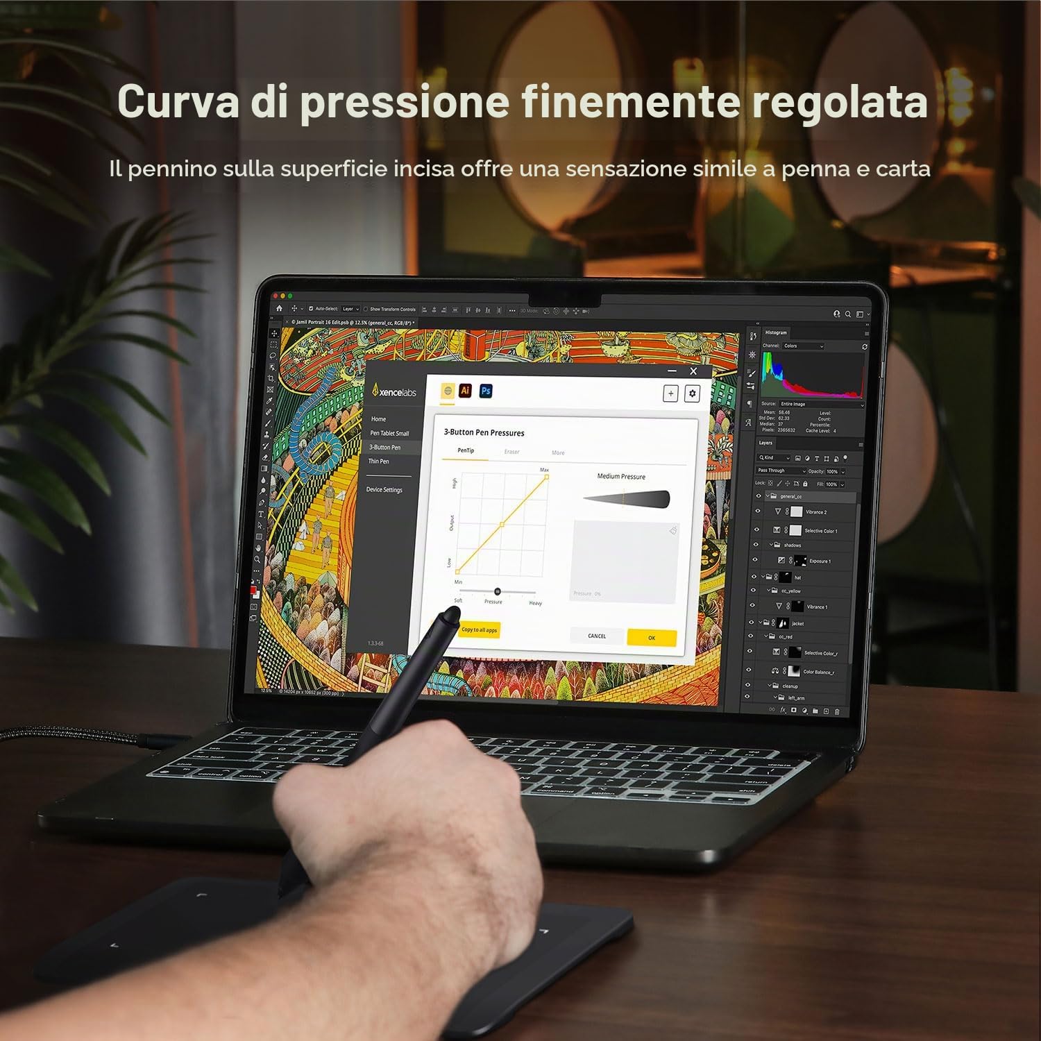 Xencelabs Pen Tablet Small Tavoletta Grafica Professionale con 2 Penne senza Batteria 8 pollici Professionale Rapporto 16:9 Tavola Grafica per Windows-ARM/Windows/Mac/Linux