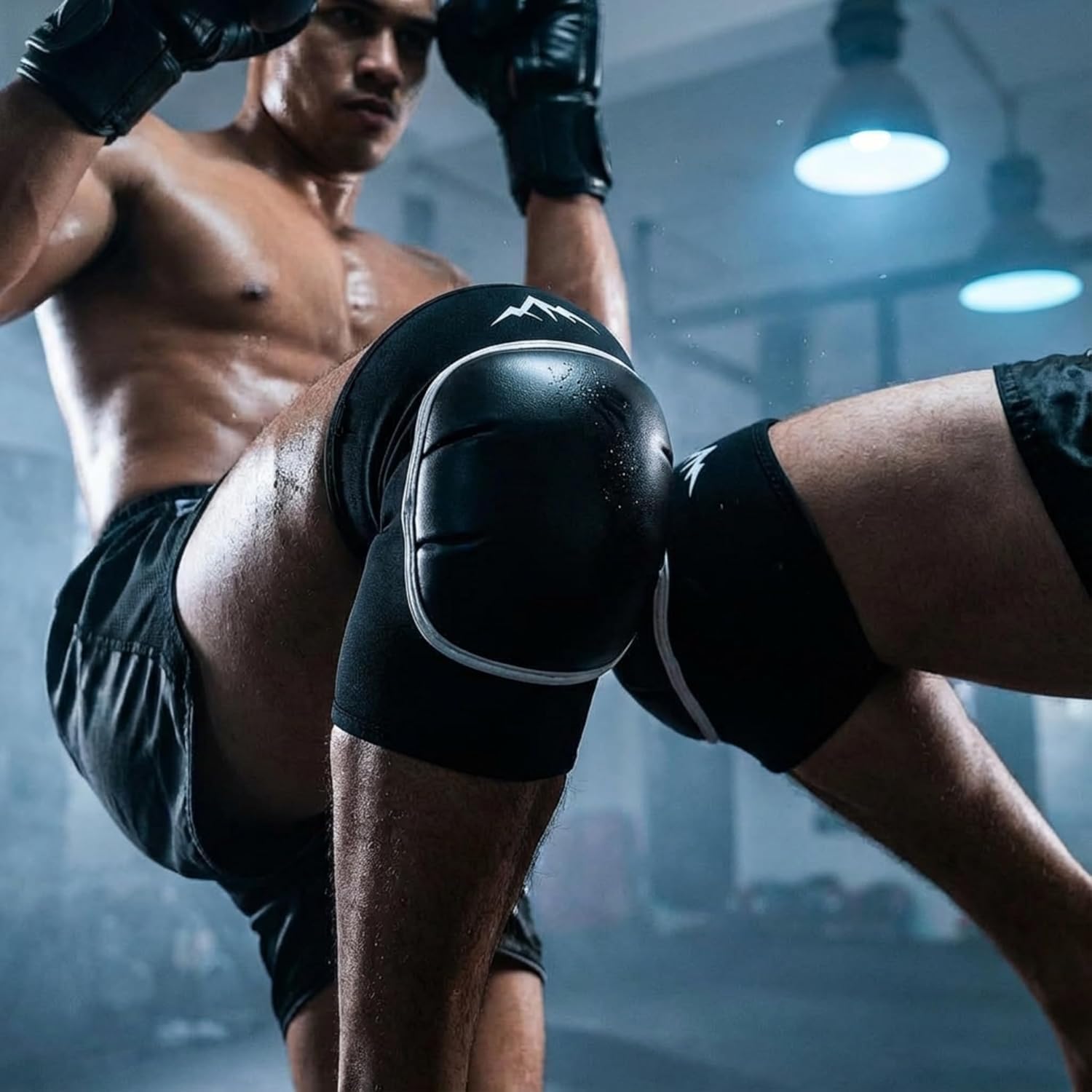 Genouillères MMA Muay Thai Boxe Thaïlandaise Rembourrage Protection Genou