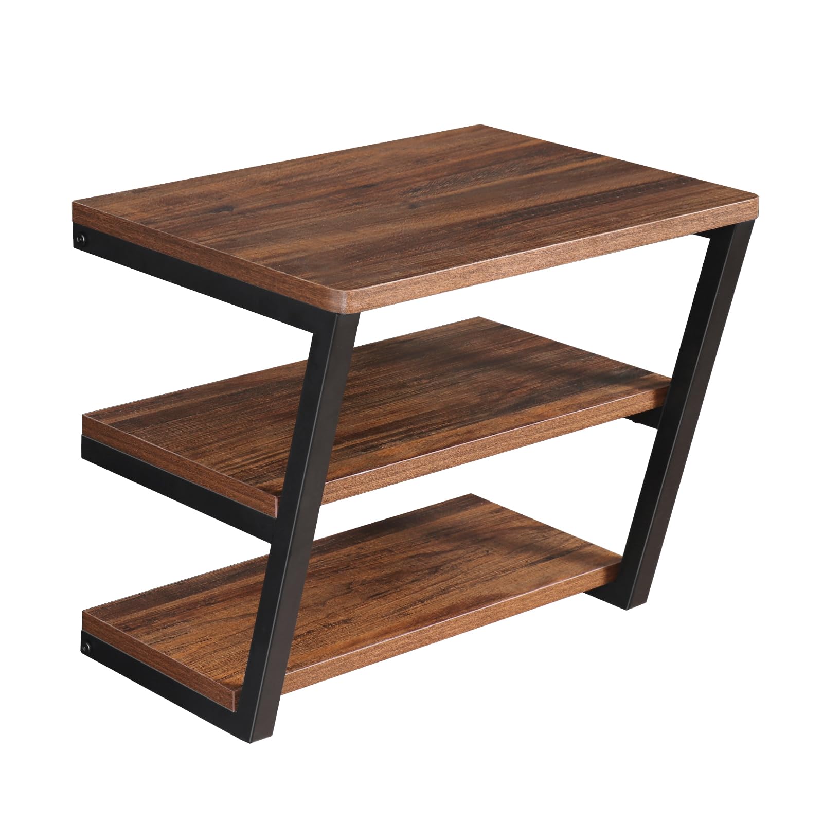 LUCKUP Schwebende Wandregale, Wandmontage, Projektorregal, Holz, AVMedia-Ständer mit 3 Regalen, Entertainment-Center mit verstärktem Metallstahlrahmen, perfekt für DVD-Player, Spielkonsole und TV-Box