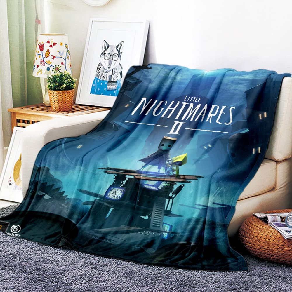 Vozmio Boys A Little Nightmares Flannel Warm Soft Plush On The Sof Bed Blanket Suitable For Ir Conditioning Blanket Nap Blanket (,40 * 60 In(100 * 150 Cm))