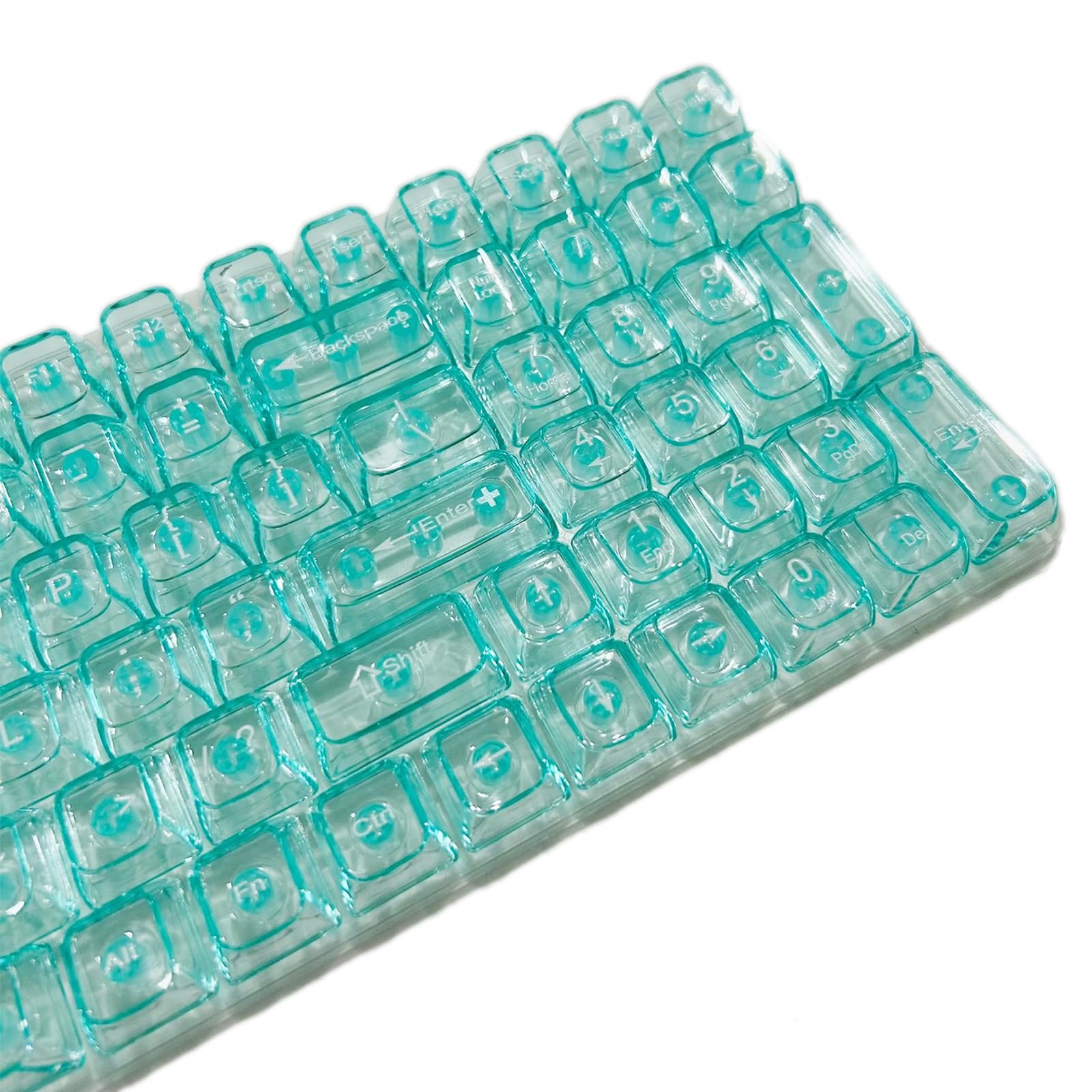 Teclado mecánico RGB personalizado con teclas transparentes de perfil OEM 8