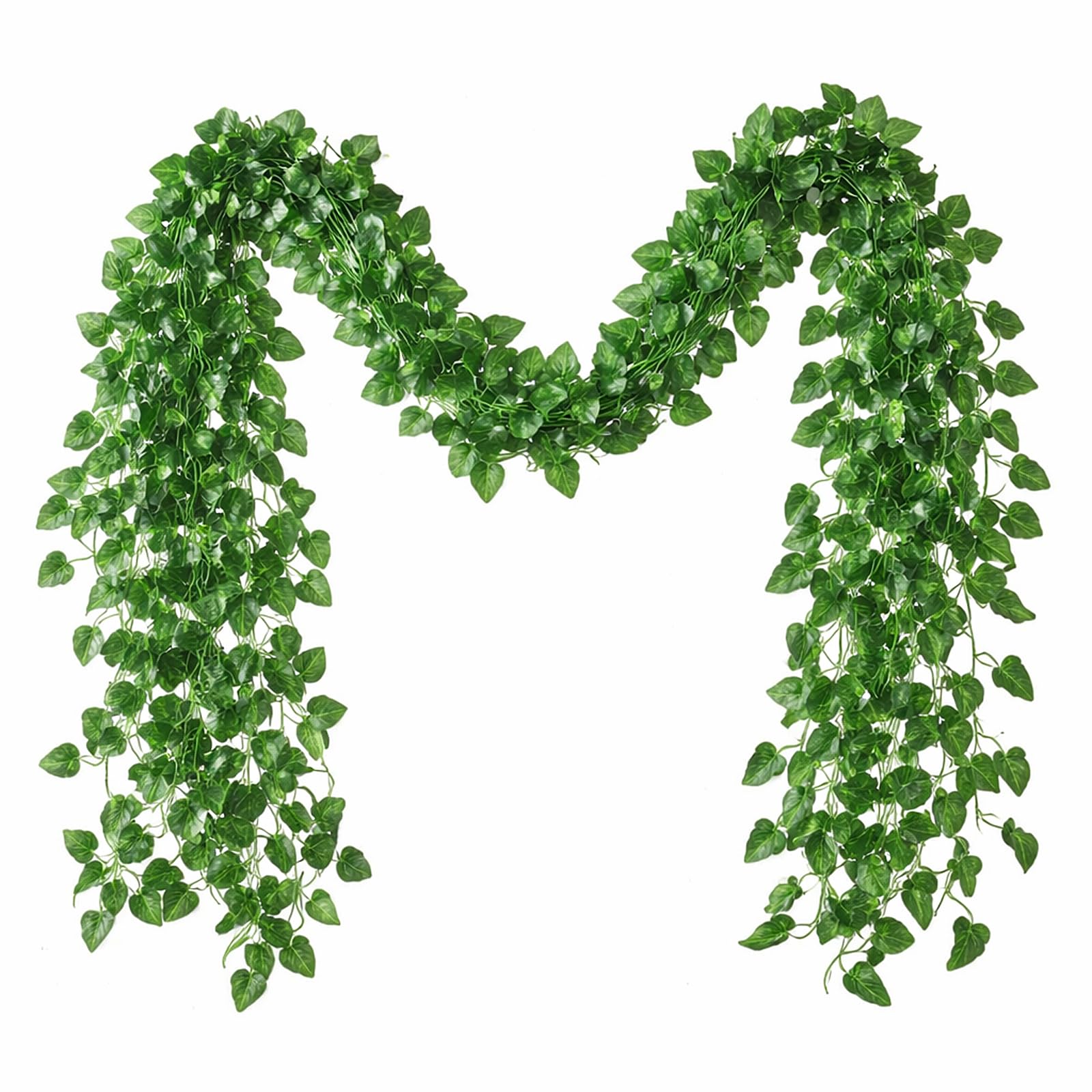 ShiJiuYou 12 x 83ft Artificial Ivy Garland Vine Leaves for Home Decor