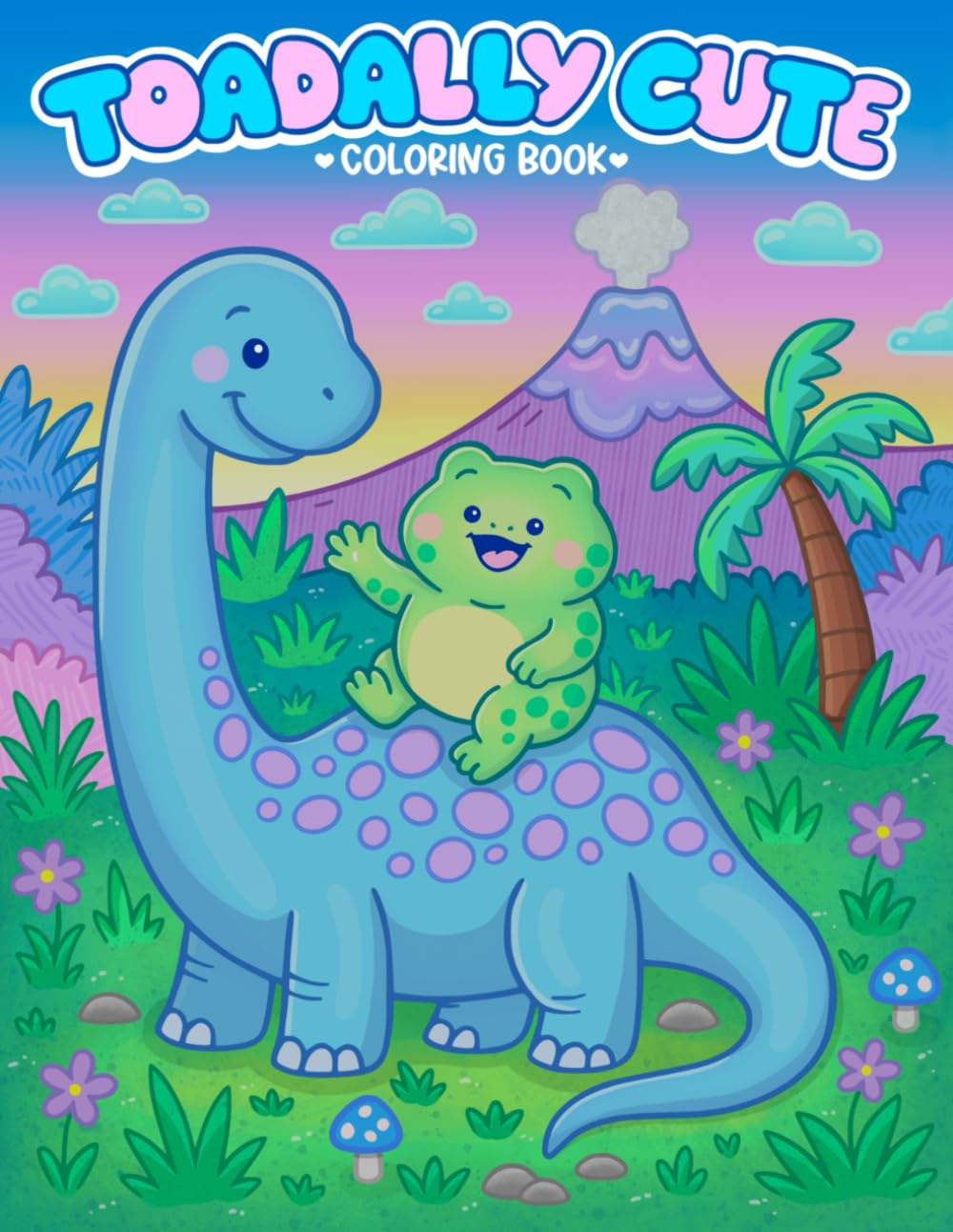 Toadally Cute: Fun and Froggy Coloring Book for Adults, Teens, and Kids with 50 Cute and Cozy Frog Coloring Pages for Relaxation and Stress Relief