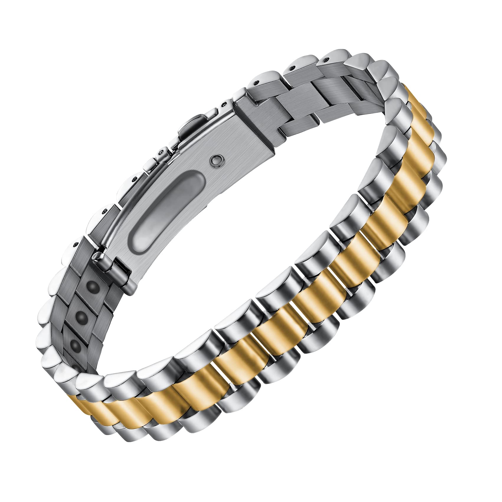 JecanoriMagnetic Bracelets for Men - Men's Hematite Bracelet with Remove Tool & Jewellry Gift Box,Magnetic Field Therapy