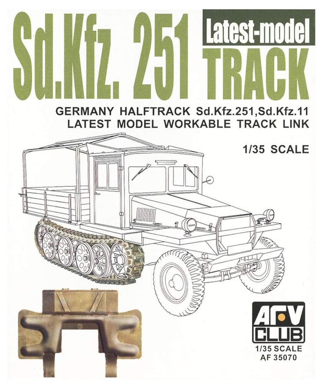 AFVクラブ 1/35 Sdkfz.11 3トンハーフ後期型木製キャビン プラモデル Amazon.com: SdKfz.11 3Ton German Half Track 1-35 AFV Club