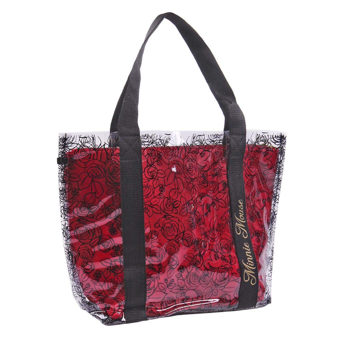 CERDÁ LIFE'S LITTLE MOMENTS 2100003306, Bolsos Grandes de Playa de Minnie con Licencia Oficial Disney para Mujer, Rojo, L