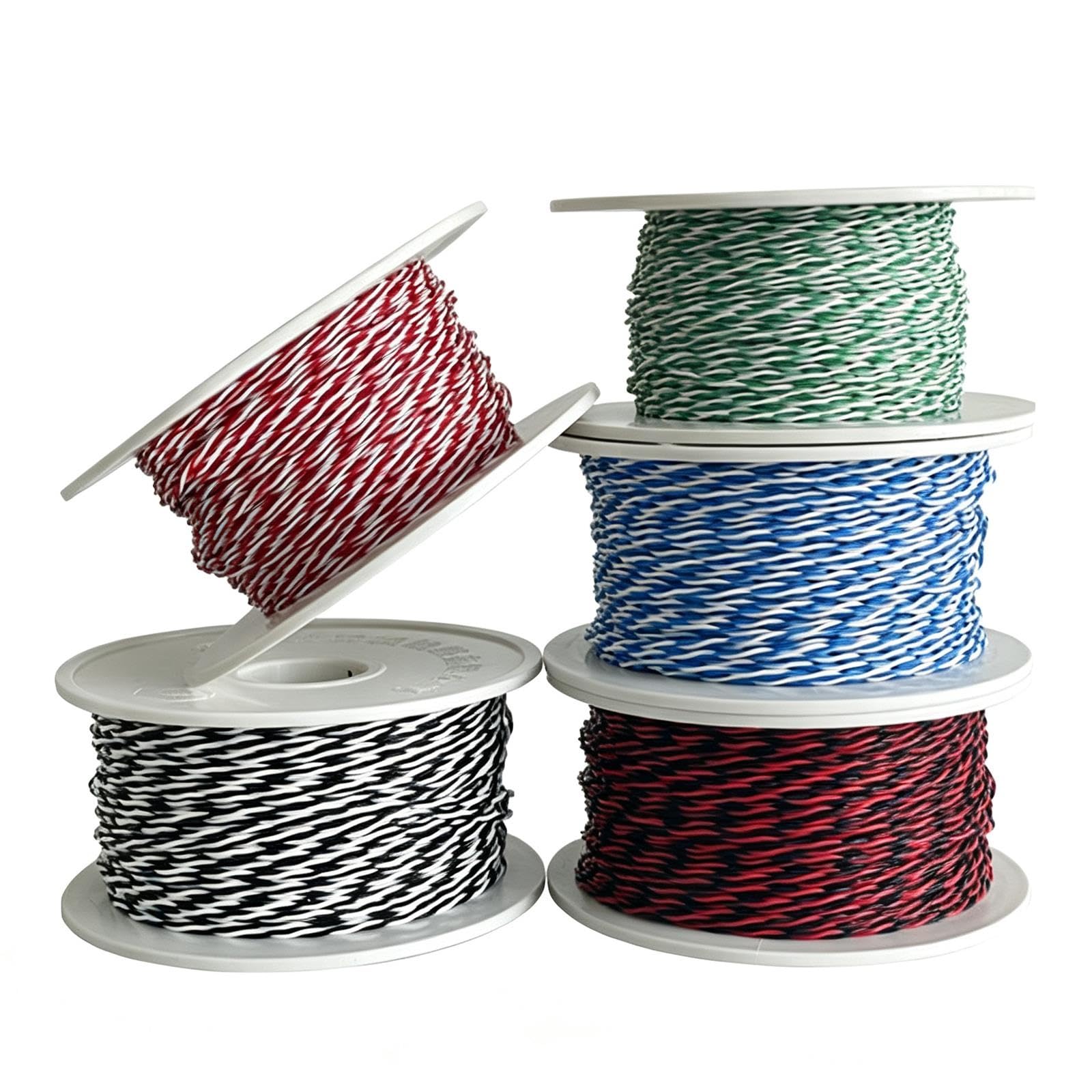 100M Cable Par Trenzado FEP 17-26AWG Cobre Estaño 600V Alta Temp LED Solar