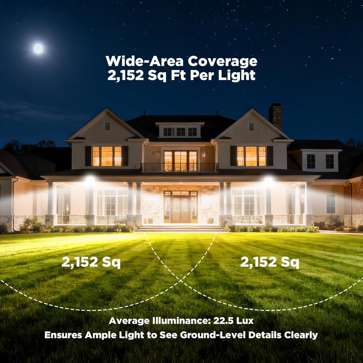 100W 12000LM Flood Lights Outdoor, Bright LED Work Light with Plug, 6500K Daylight White LED Flood Lighting, Security Yard Lights, Waterproof for Garage, Yard, Porch 1 Pack