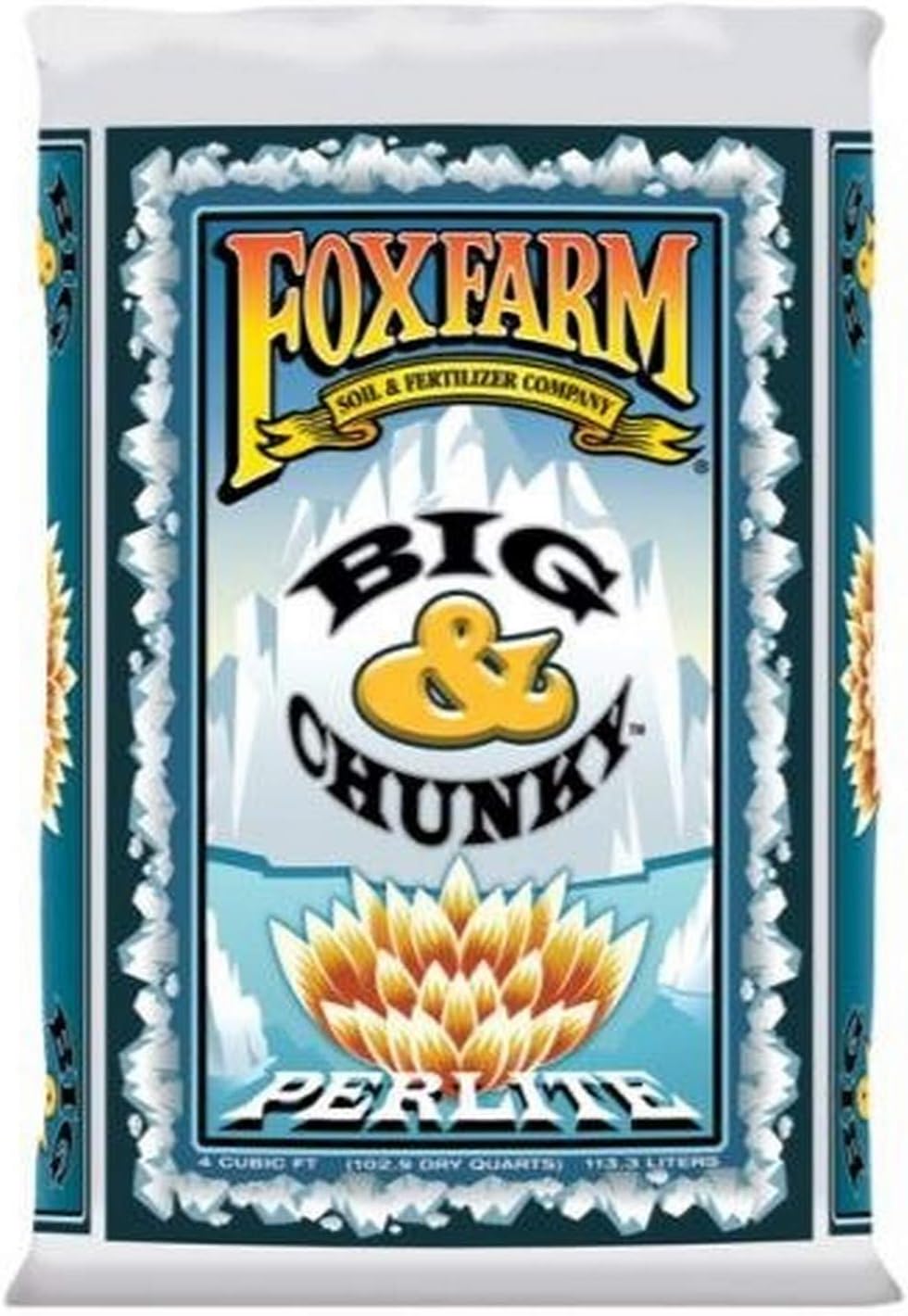 Hydrofarm FX14044, 4 cu ft FoxFarm Big & Chunky Perlite, 4cu
