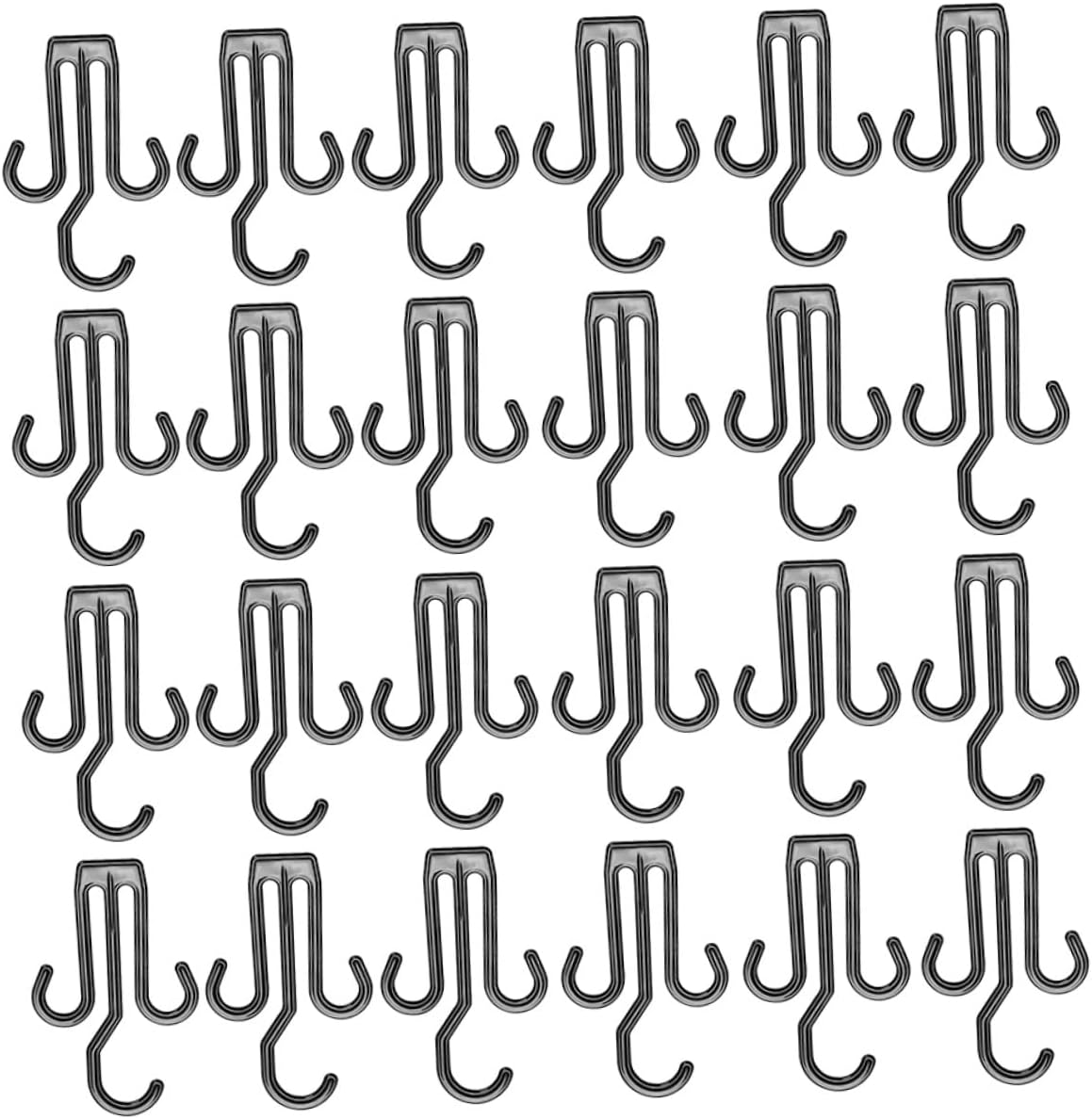 CHILDWEET 72pcs Strong Lightweight Plastic Shoes Drying Hanger Rack for Women Slippers Hook Shape Design