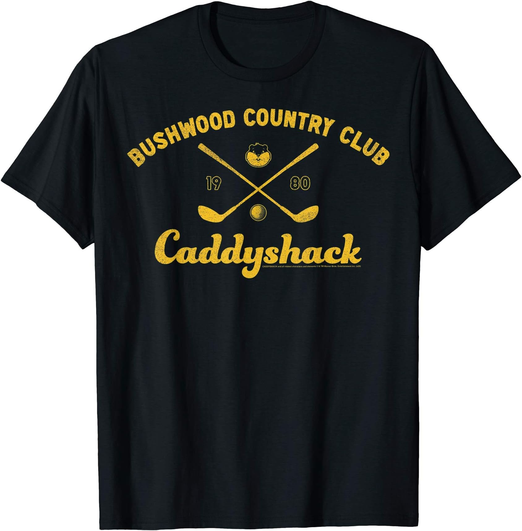 CaddyshackBushwood Country Club Logo T-ShirtOEKO-TEX STANDARD 100