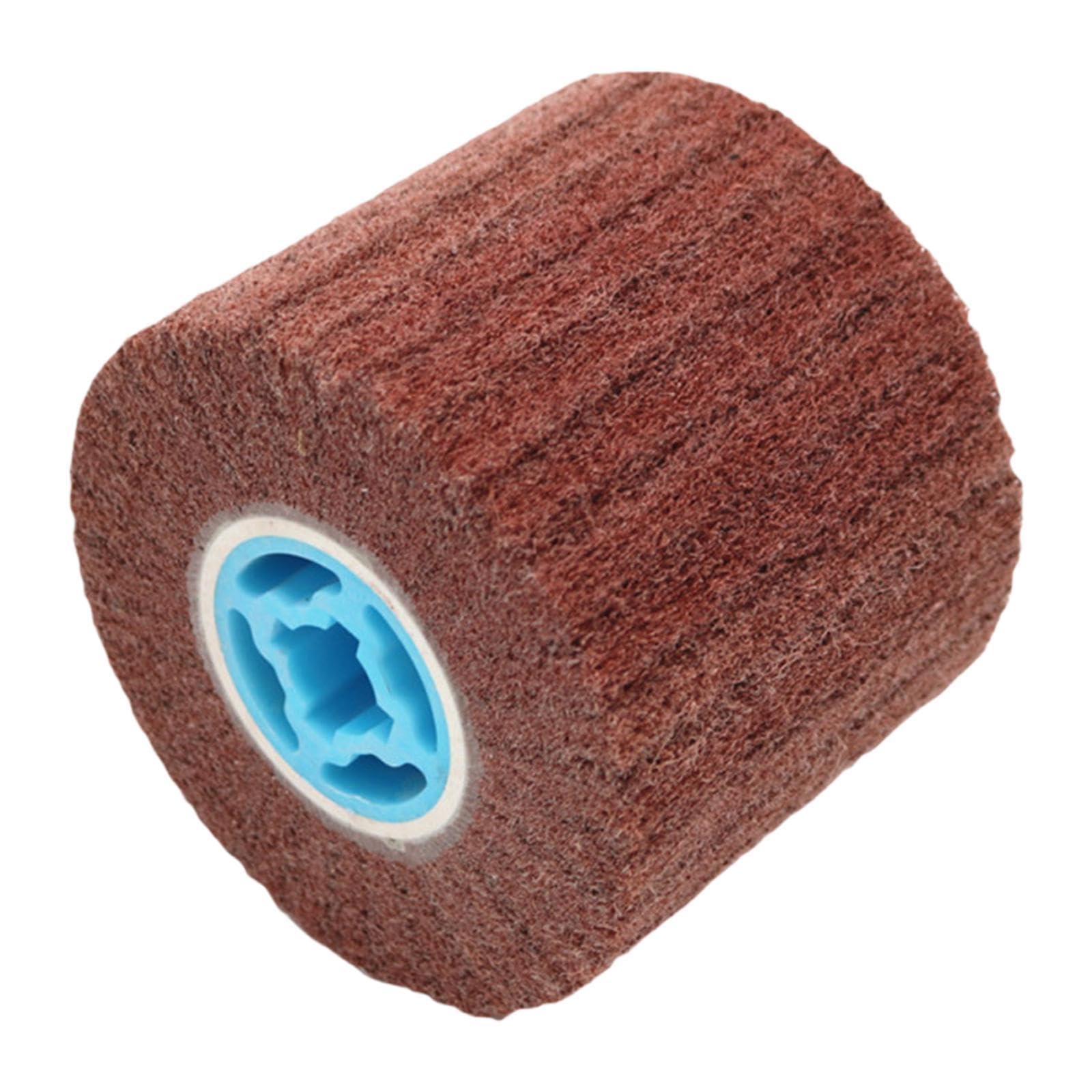 Outil ponçage roue brosse tambour pour enlever les rayures du métal et de l'inox terni