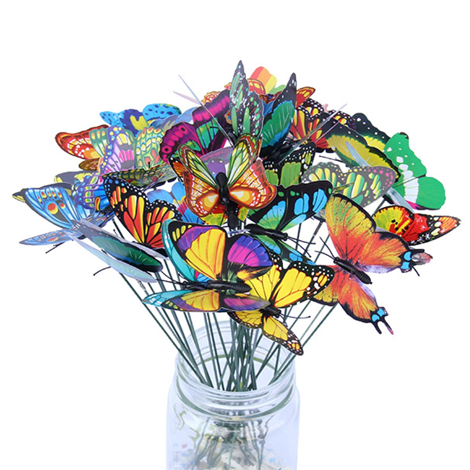 Shurhome Butterflies Lawns Ornaments Durability Artificial Yard Decorations for Backyard Pathway Ornaments Outdoor Decorations