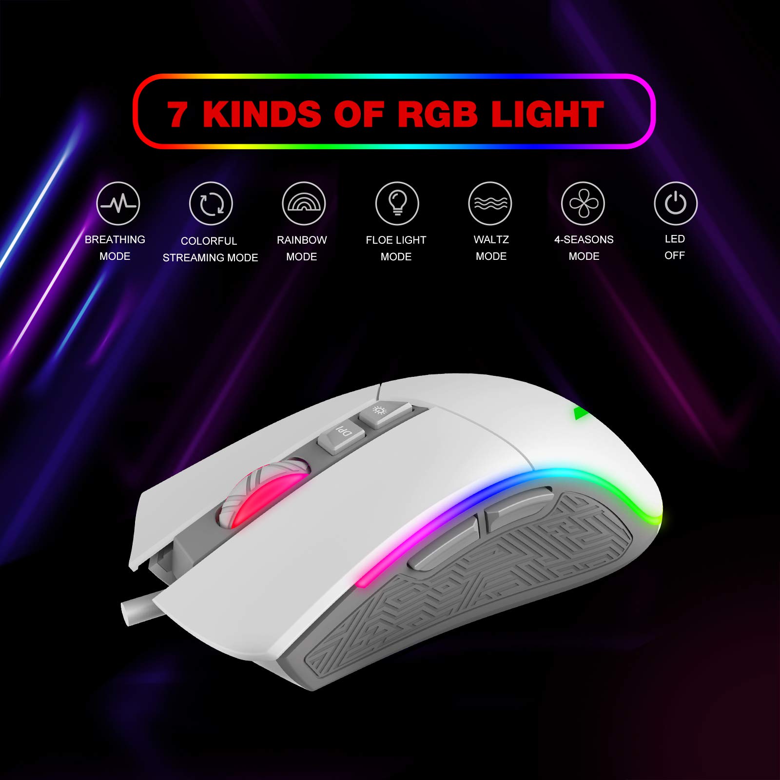 Mechanical Keyboard and Mouse, Havit Wired Gaming Keyboard Blue Switch