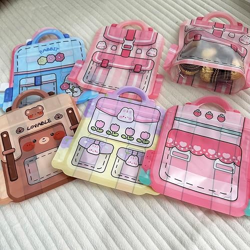 Miniatura 4 de YOKIOU 30 bolsas pequeñas de recuerdo de fiesta para baby shower, fiesta de cumpleaños, lindas decoraciones de fiesta de niños, bolsas de regalo de