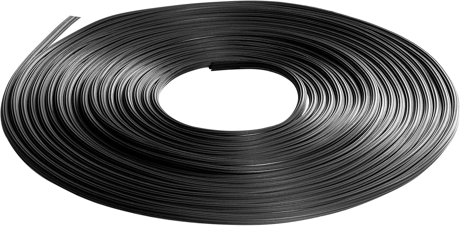 Replacement Window Screen Spline Retainer, 100 ft x 0.125 in Vinyl Spline for Aluminum and Wood Window Screen Spline Frames, Flexible Weather-Resistant Screen Spline Screen Mesh in