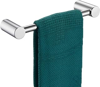 KOKOSIRI Towel Ring Chrome 9-Inch Hand Towel Holder Rack Contemporary Bathroom Hardware Accessories Wall Mounted Polished Stainless Steel, B4007CH-L9