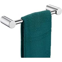 KOKOSIRI Towel Ring Chrome 9-Inch Hand Towel Holder Rack Contemporary Bathroom Hardware Accessories Wall Mounted Polished Stainless Steel, B4007CH-L9