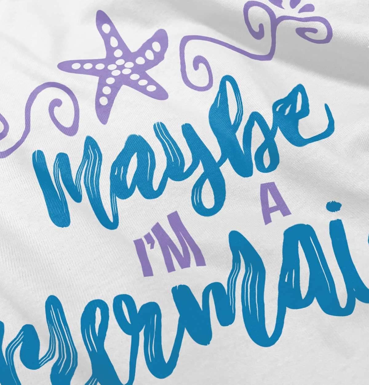 Miniatura 4 de Camiseta para niñas con texto en inglés "I'm A Mermaid Cute Daughter Beach Day"