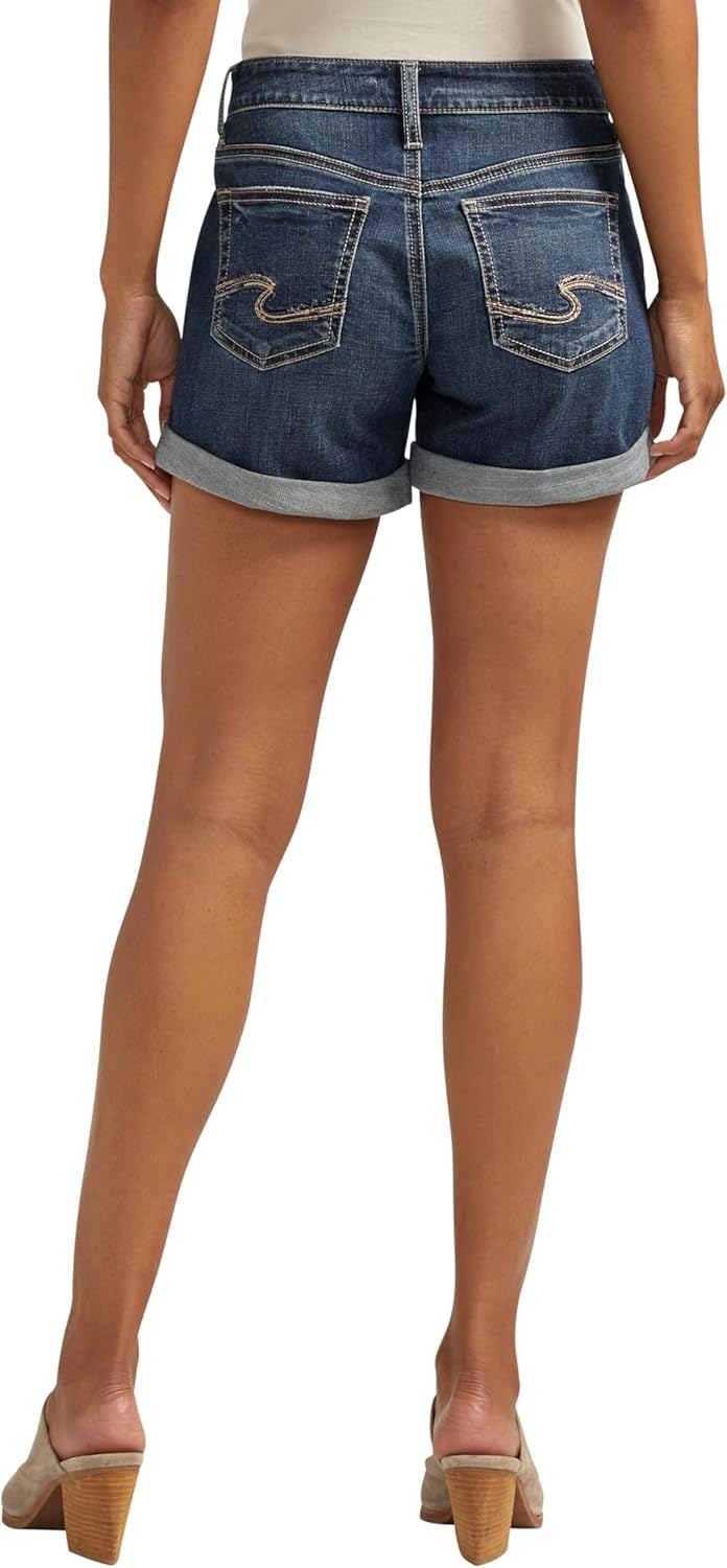 Silver Jeans Co. Women's Boyfriend Mid Rise Short