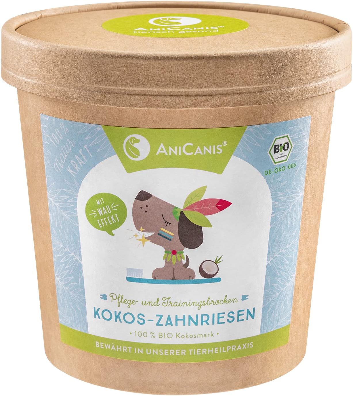 Bio Kokos Zahnriesen f r Hunde - Snack - 300g Kokosstangen fettarm vegan purinarm Zahnpflege & Zahnstein
