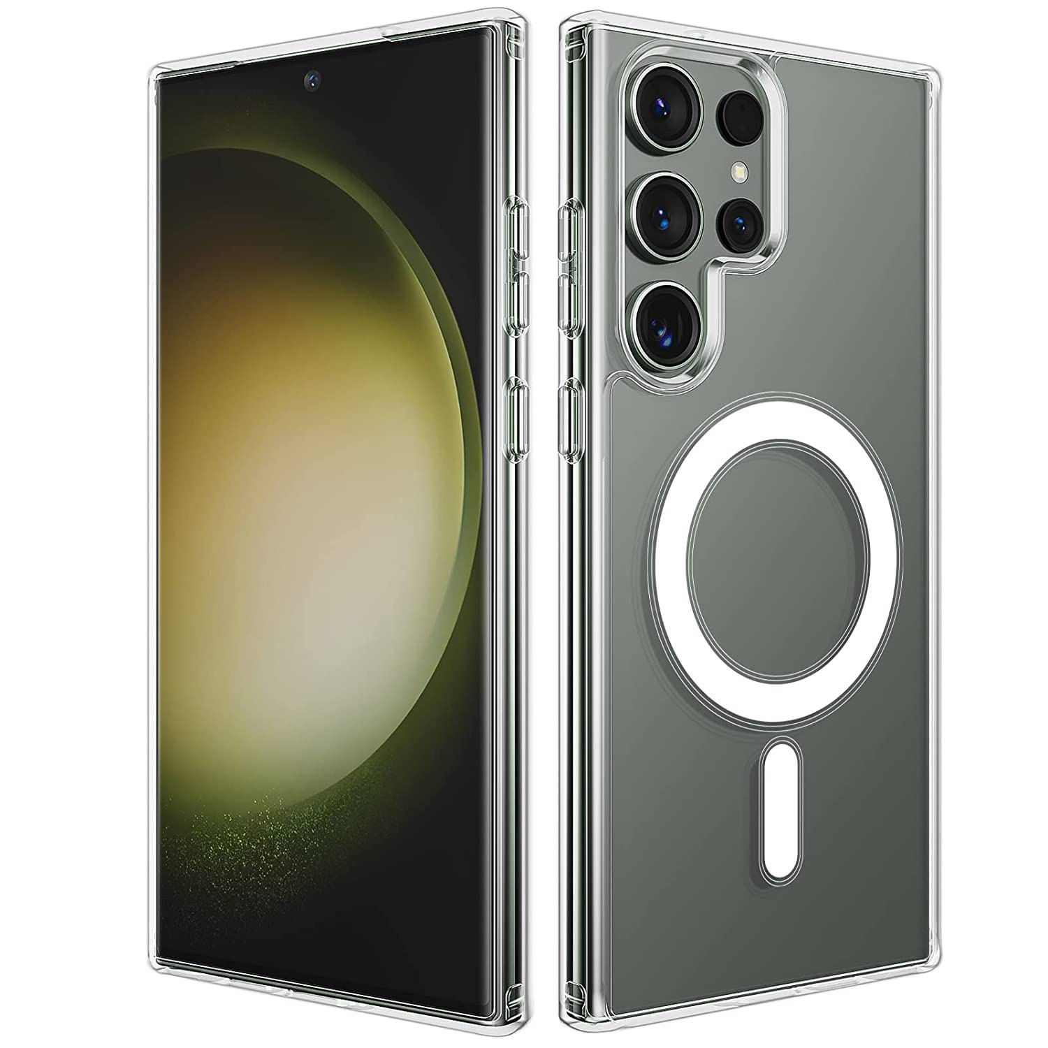 MOBILOVE Back Cover Case for Samsung Galaxy S22 Ultra 5G | Ultra Hybrid Magnetic Mag Safe Compatible Crystal Clear Shockproof Protective Case (Clear) (B0C3NX42BC) Amazon Price History, Amazon Price Tracker