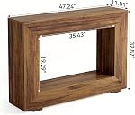 LITTLE TREE 47 Inches Console Table, Sofa Table with Storage, Modern Entryway Furniture for Hallway, Narrow Long Entryway Table for Living Room, Brown