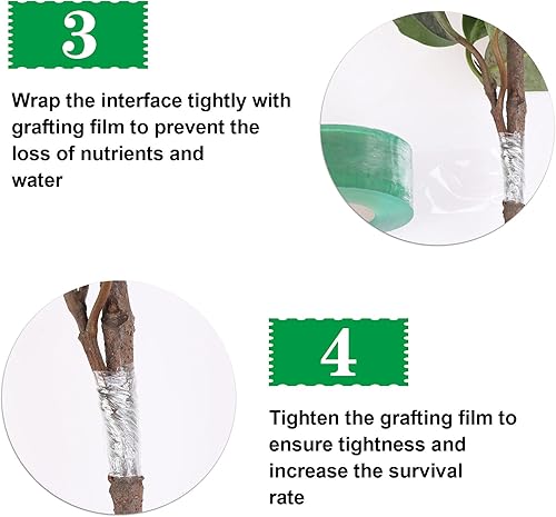 Miniatura 6 de Crqes 2 piezas de cinta de injerto barrera de humedad película transparente estirable