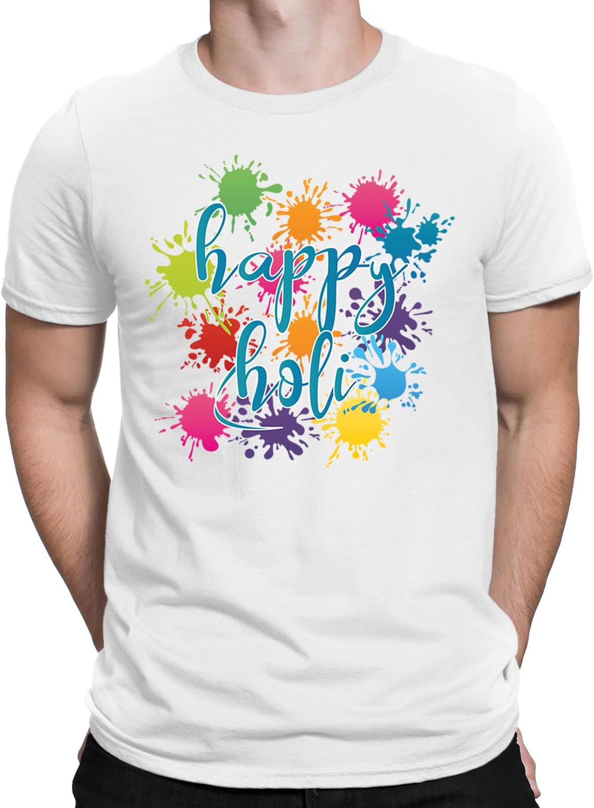 Happy Holi Colorful Festival Novelty Mens Womens T-Shirts Tee Top #DNE