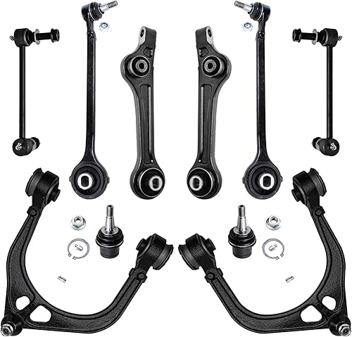 Detroit Axle - Kit de brazos de control de extremo delantero RWD para cargador Chrysler 300 Dodge Challenger 11-19, brazos de control,