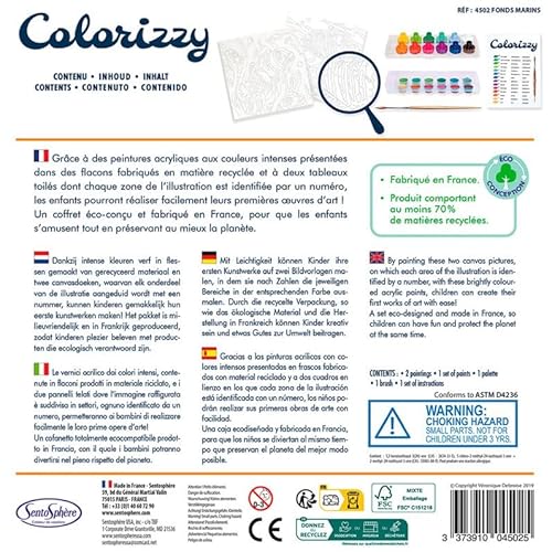 Sentosphère- Colorizzy Pittura con i Numeri, per