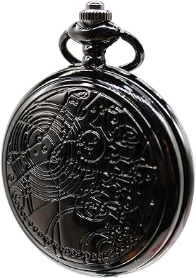 SIMAOTE Vintage Pocket Watch, Quartz Pocket Watch with Chain Gift Box for Men Women, Classic Pocket Watches for Fathers Day Valentines Day Anniversary Day and Birthday Gift