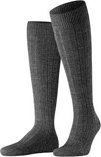 Men's Teppich Im Schuh Knee-High Socks Merino Wool Black Grey More Colours Warm Thick Ribbed Heavy Duty Long Sock Cushioned Sole For Winter Casual Looks Or Work 1 Pair