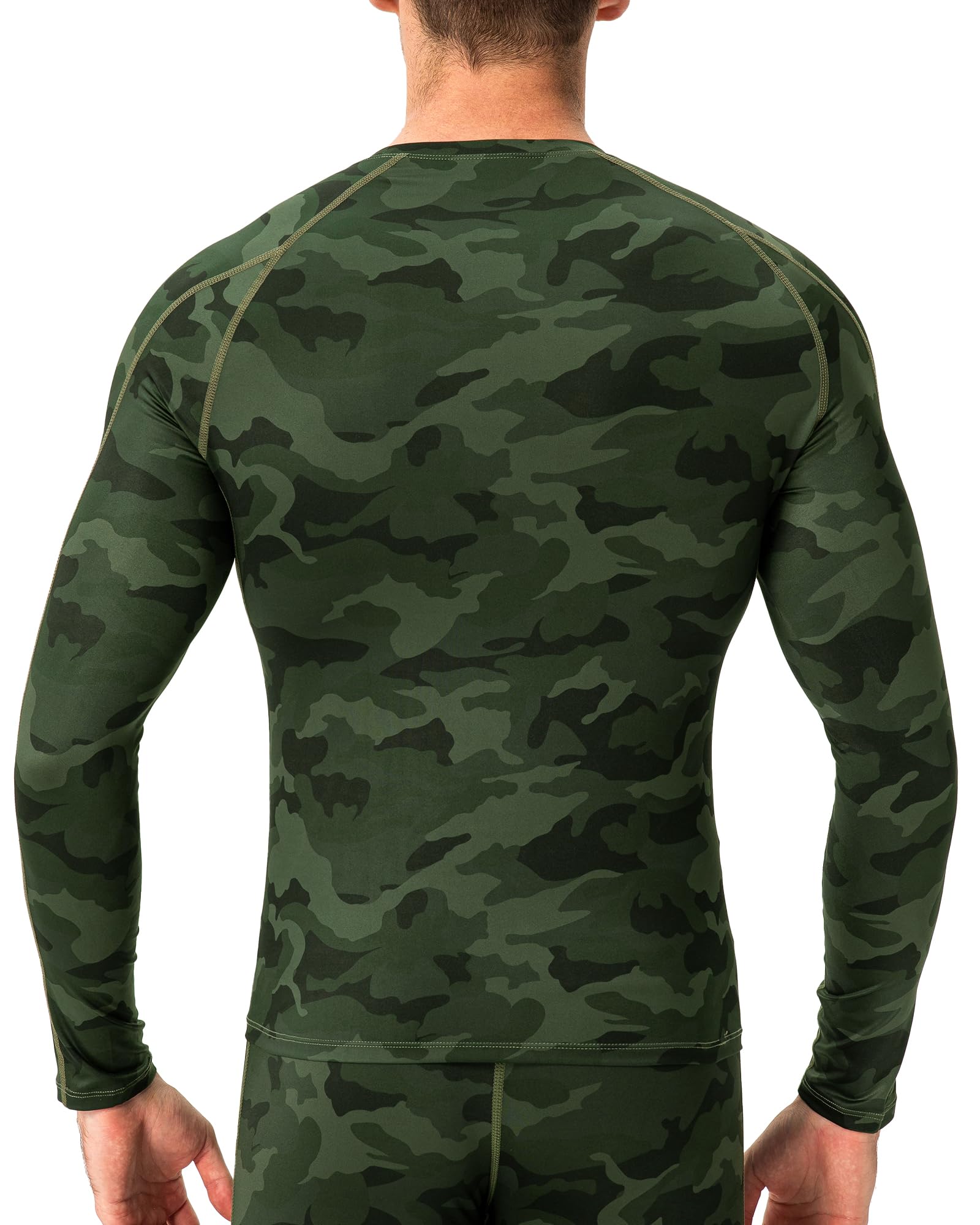 Camiseta de compresión de manga larga para hombre, camiseta de entrenamiento atlético, camiseta deportiva activa, capa base, camiseta interior de ajuste seco
