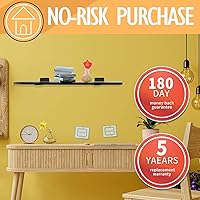 Vista 5 de CLT - Soporte de estante (negro), de 8¼ pulgadas de grosor - Carga máxima: 220 lb. Soporte rústico industrial moderno estilo granja de servicio