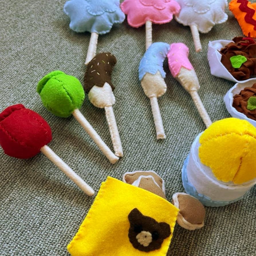Amazon.co.jp: フェルト ままごと お祭りフード お祭り : おもちゃ