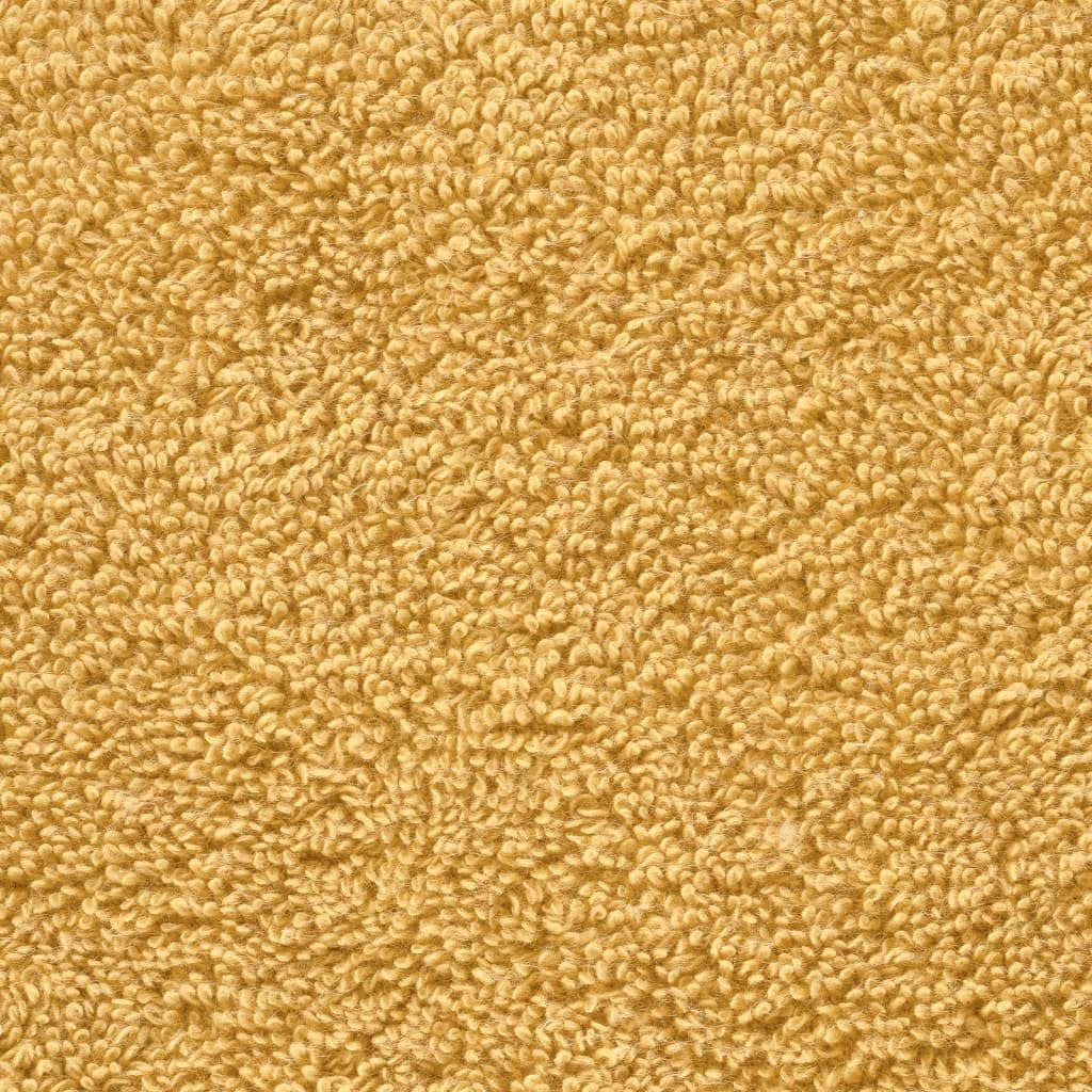 Home Garden - Asciugamani per ospiti, 2 pezzi, 30 x 50 cm, 600 g/m², colore: oro