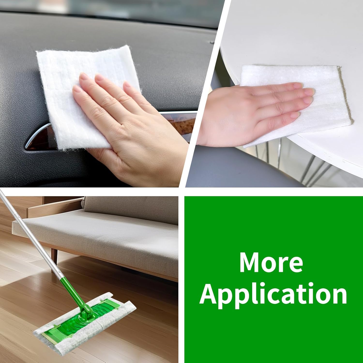 180 Count Dry Sweeping Cloths Compatible with Swiffer Sweeper Dry Sweeping Pad, Strong-Adsorption Duster Refills Mop Compatible with Swiffer Sweeper, 11 x 8.6 inch