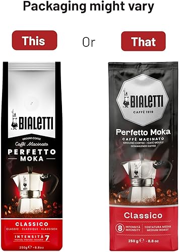 Miniatura 8 de Bialetti Caffe Italian Roasted - Café molido espresso de 8.8 oz - Classico perfecto para Moka - Intensidad 7