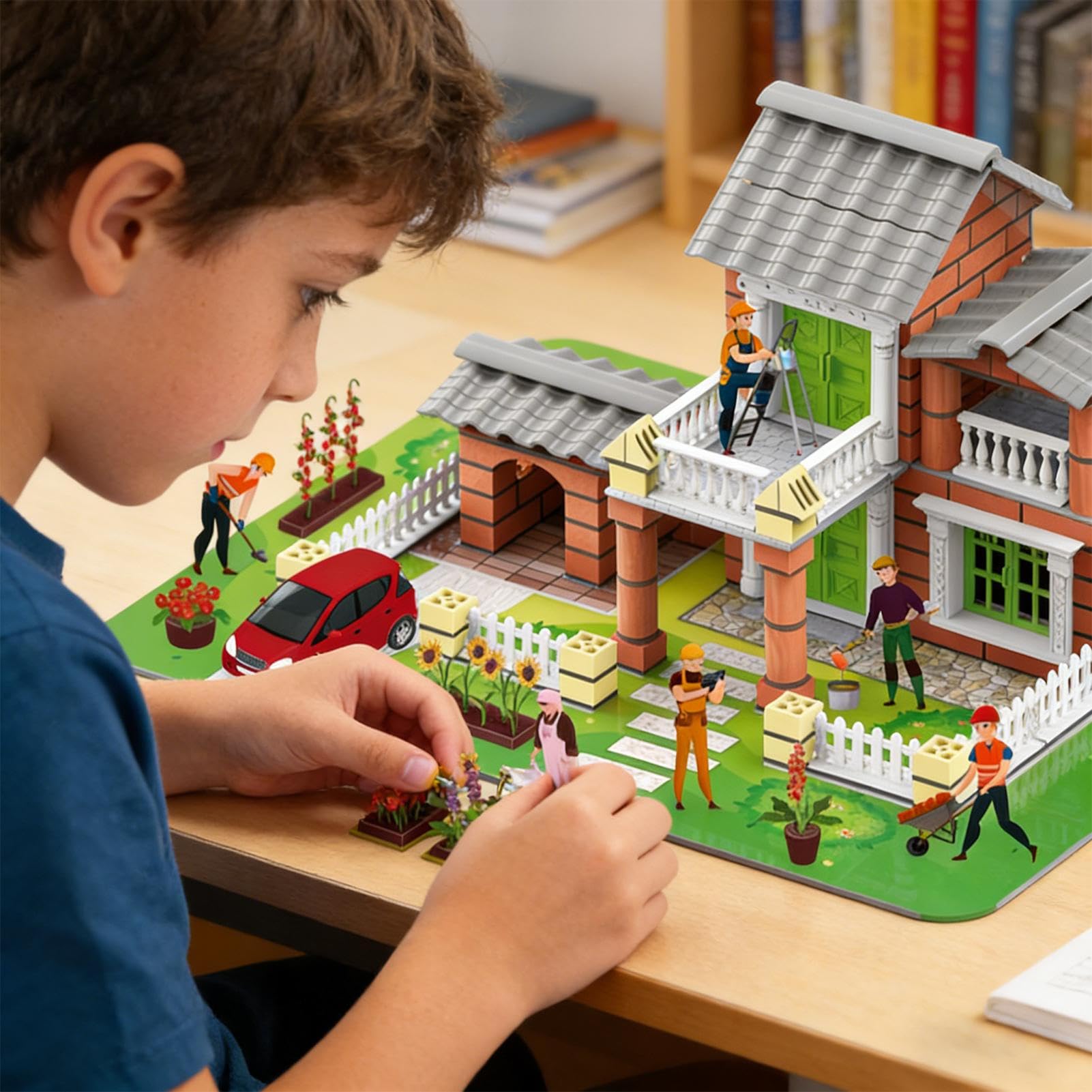 Kit di costruzione di casa - puzzle architettonico giocattolo, kit casa in miniatura fai-da-te per adulti | per, adolescenti, studenti, decorazione, scaffale, comodino, dormitorio