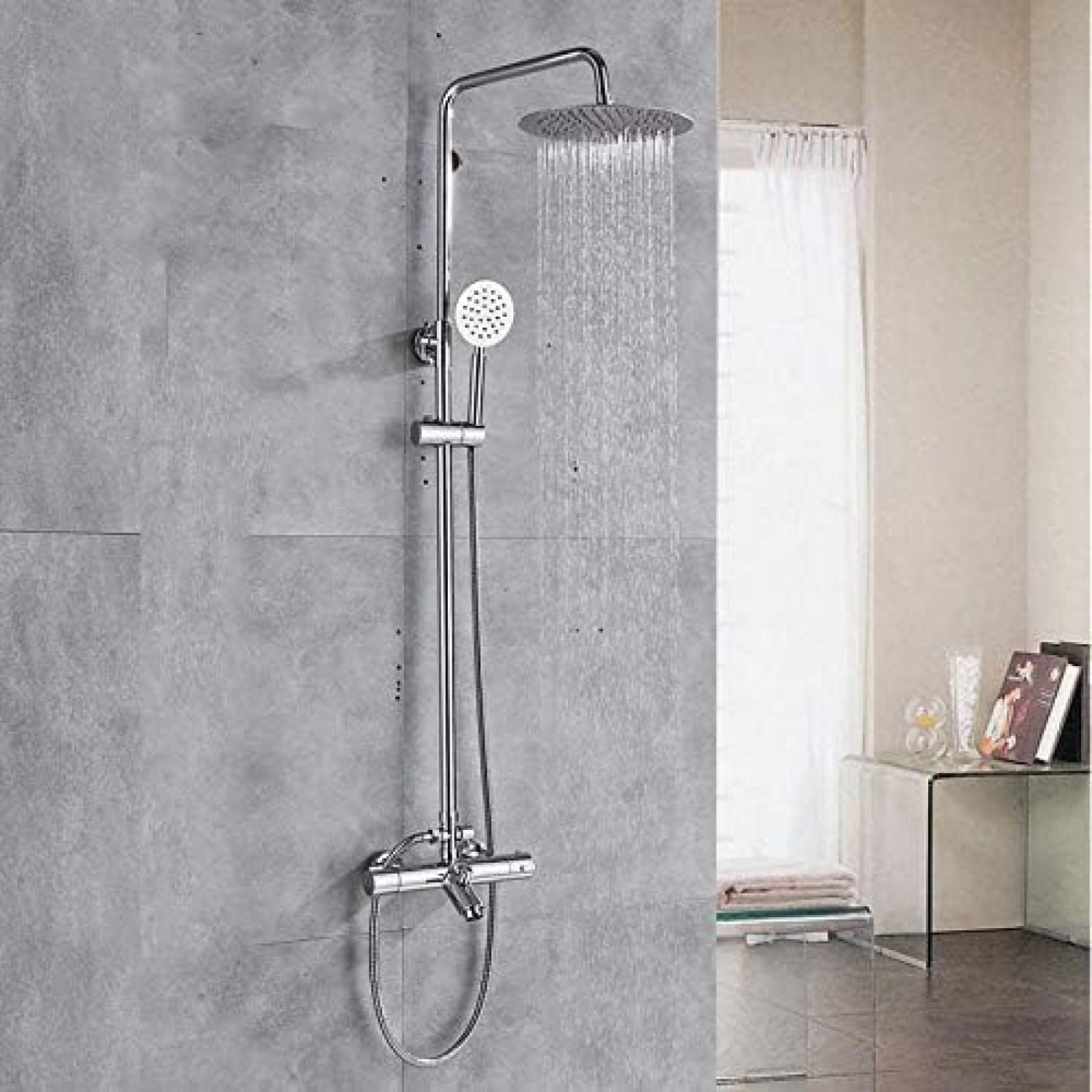 Mélangeur froid et chaud thermostatique pour stopper les variations de température sous la douche