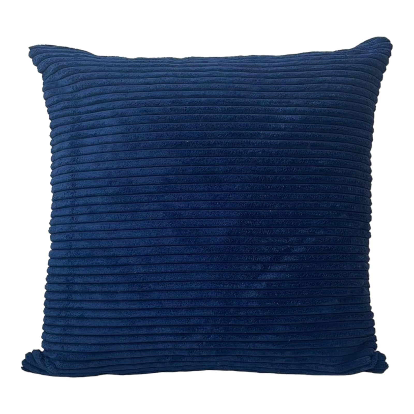Seechoo Set of 4 - Corduroy Navy Blue Sofa Cushion Covers 45 x 45 cm Decorative Pillows, 45 x 45 cm (Pack of 4) - Image 4
