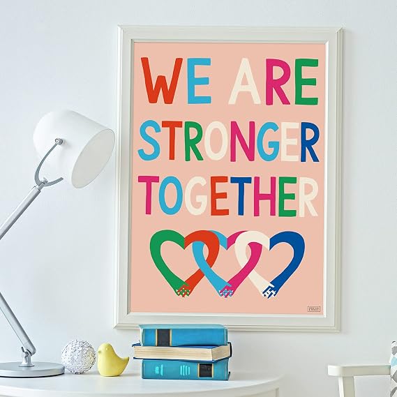 S&O Kindness Posters for Classroom Decorations 6 Pack, 15 x 22” Large Poster Bundle, Growth Mindset and Motivational Wall Art for Bulletin Board, Inspirational Quotes, Affirmation and Positive Banner