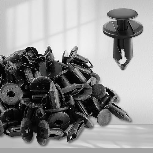 Miniatura 2 de AUTOKAY 100 piezas ATV UTV remaches de sujeción de cuerpo Push Pin Fender Clips Fit para Suzuki King Quad Vinson para Honda Acura Rancher Can Am