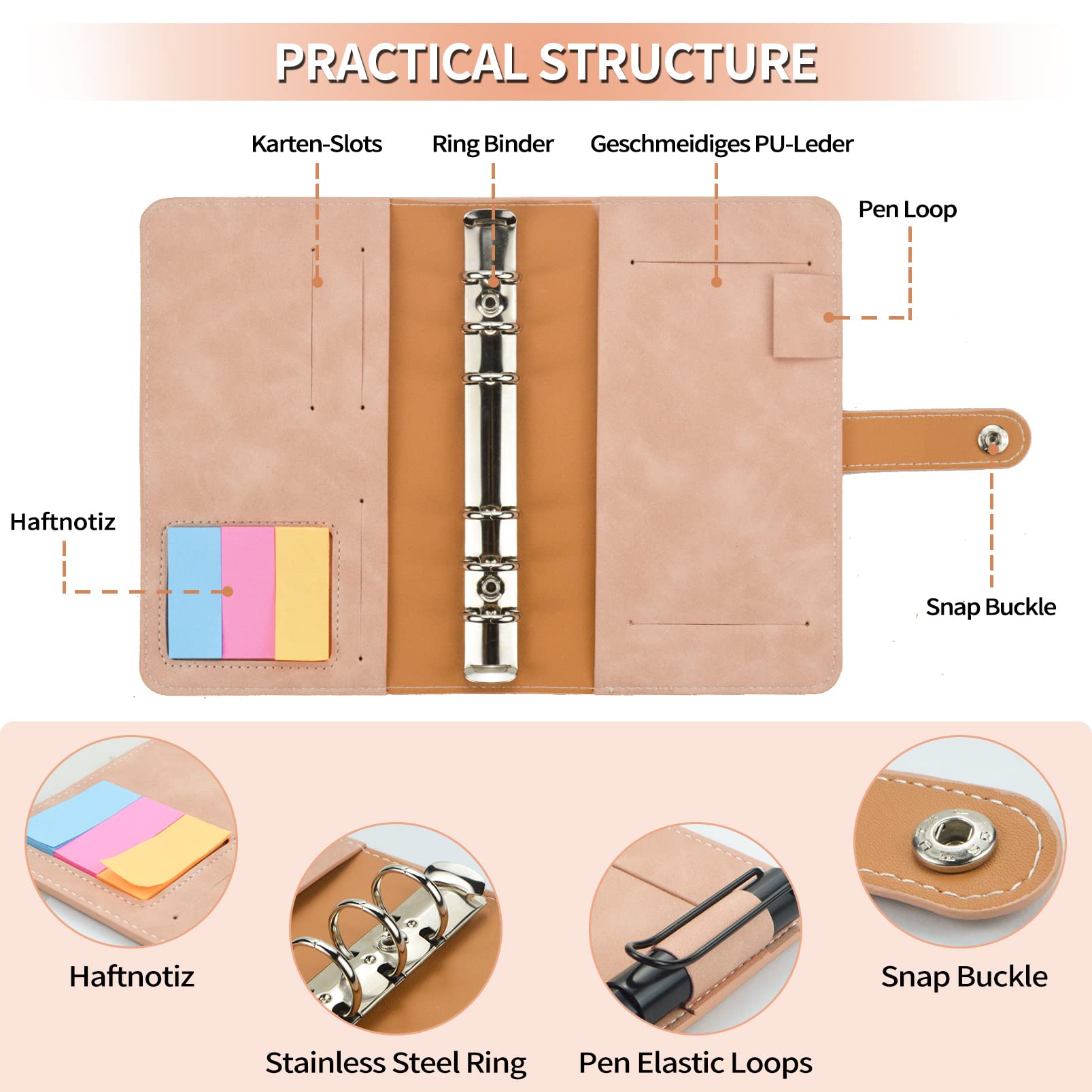 Organizer Budget A6 Con Buste Cerniera - Kit Gestione Finanze Personali - Foto 2