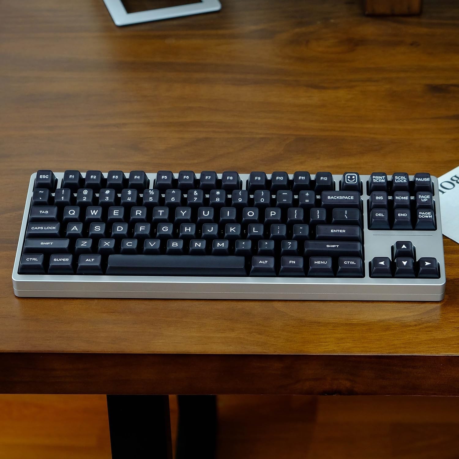 Translucent Jade Keycaps, 142 Keys/ABS/SA Profile/Doubleshot Keycap for MX Switch Custom Mechanical Keyboard (Color : Black)