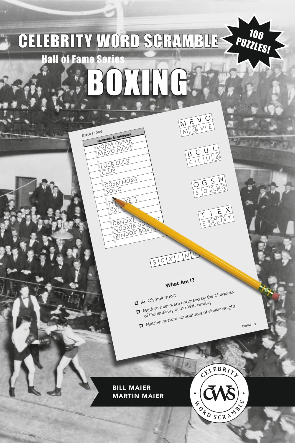 Celebrity Word Scramble Hall of Fame Series Boxing