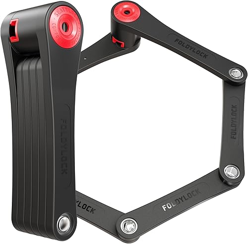 Miniatura 11 de Seatylock Foldylock Elite - Juego de candados plegables para bicicleta, patentados, 2 cerraduras de bicicleta a juego con 6 llaves idénticas,