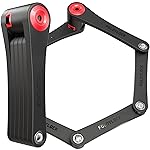 Seatylock Foldylock 95 Folding Bike Lock - Patented High Security Sold Secure Silver Bicycle Lock - Heavy Duty Anti Theft Secure Guard with Keys & Case Mount - 37.4