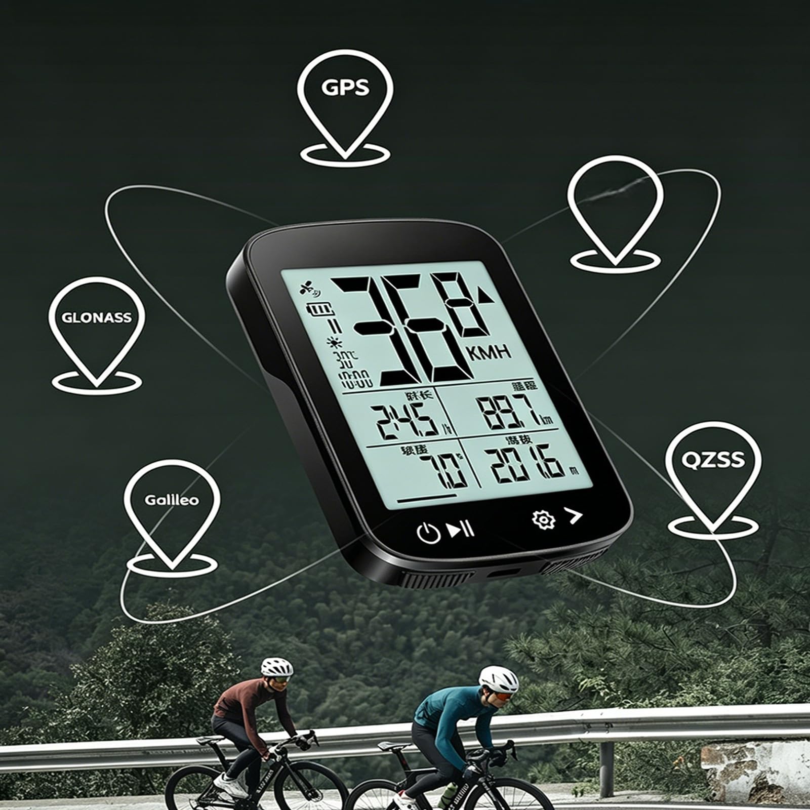Compteurs kilométriques de vélo de Route